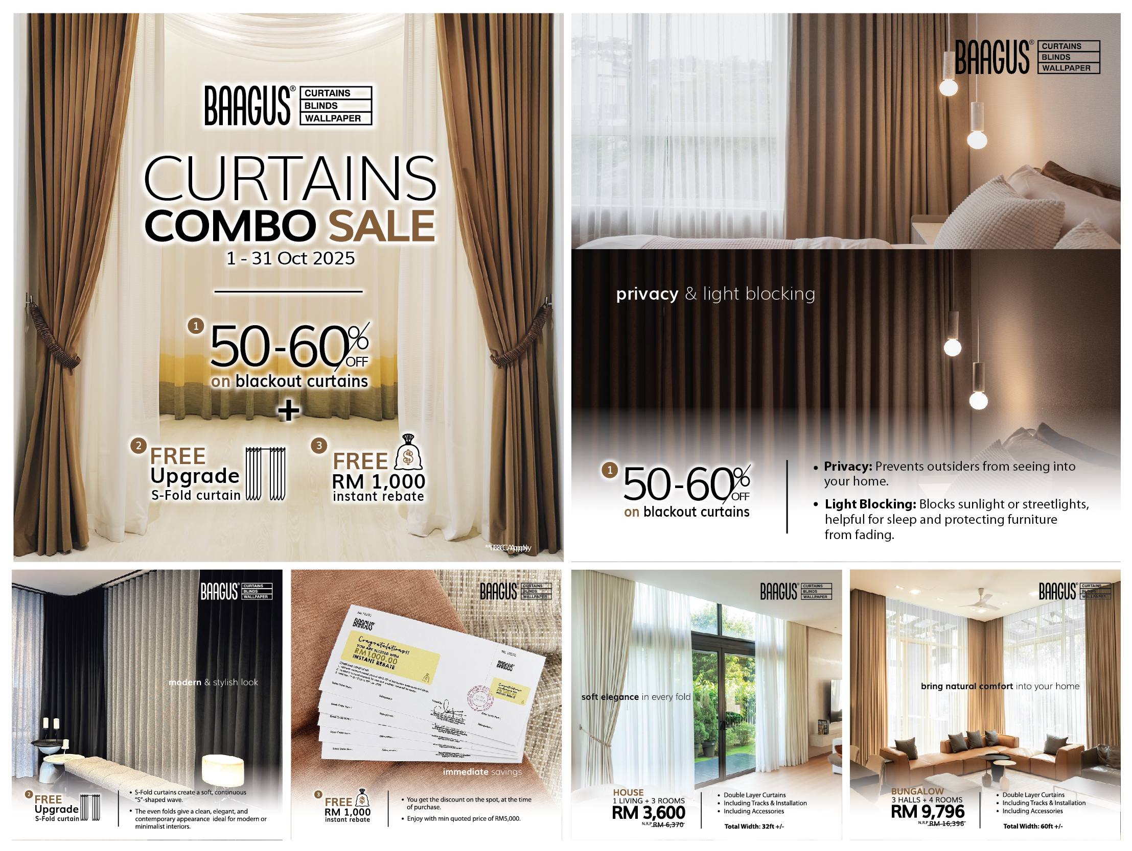 Curtain Combo Sale – 3 Amazing Offers in 1! 